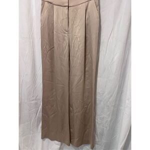 Veronica Beard Women's Taupe Wide-Leg Trousers Size 4 NWOT